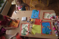 Zajęcia koła plastycznego w grupie III-Muchomorki