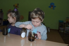 Zajęcia koleżeńskie w grupie Muchomorków